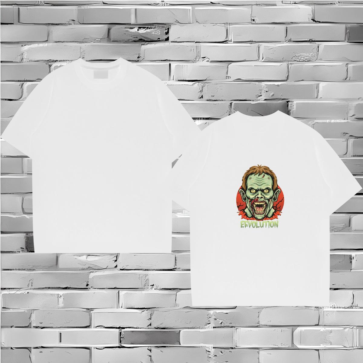 Designer Fashion T-Shirts for Men skull Tops Shirt 230g Cotton Hip Hop Street Loose Fit Anime Print Breathable Short Sleeve Men Tops Tees
