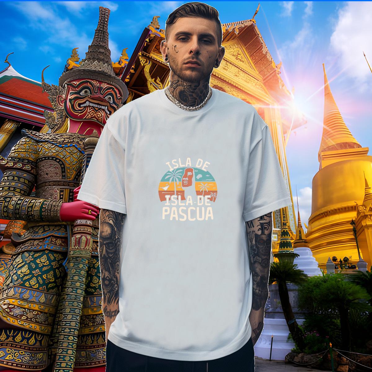 Brand T-Shirts beach Tops Tees 230g 100% Cotton Sports Casual High Quality Cartoon Printing L-4XL Breathable Crew Neck Couples T Shirts