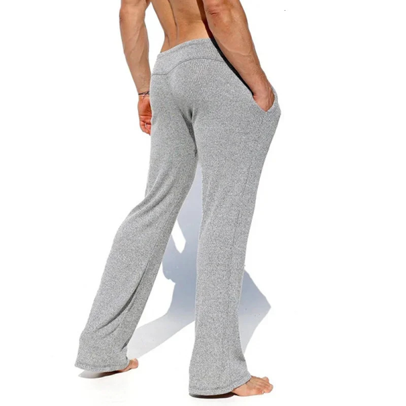 Stretch Sweatpants Mens Pants Cargo Men Soft Breathable Tracksuit Simple Solid Color Home Pant Clothing 240806