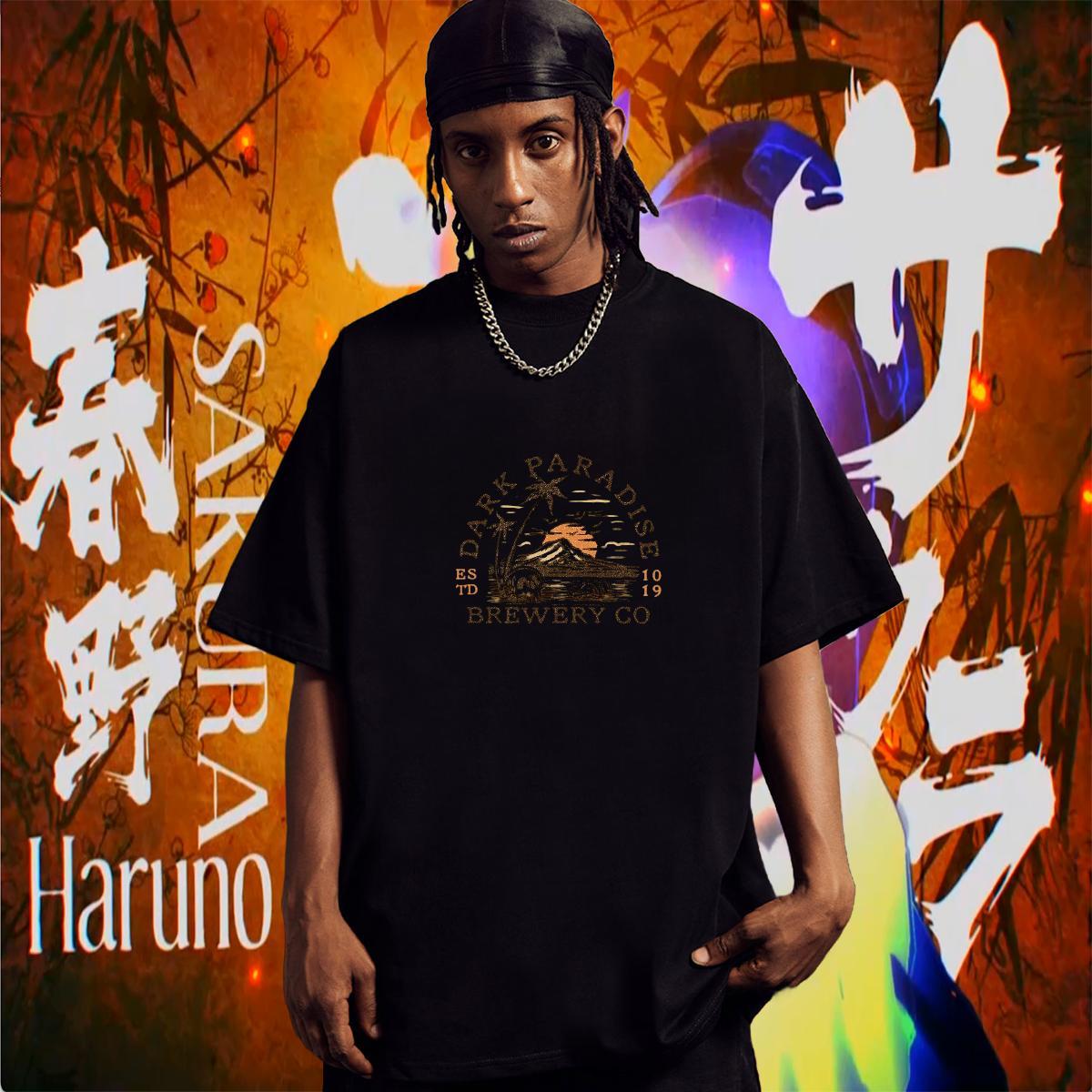 2024 DIY T Shirt For Man mountains Tees 100% Cotton 230g Street wear Hip Hop Wholesale Plus Size Custom Crew Neck Men Tshirts