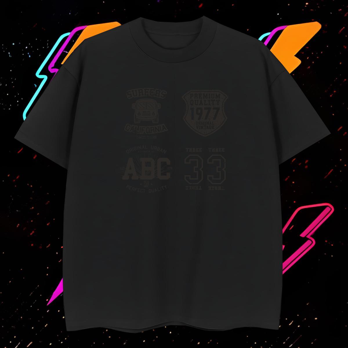 New T-Shirts for Men letter Polos 230g 100% Cotton Hip Hop Designer Black White Breathable Short Sleeve Men Tops Tees