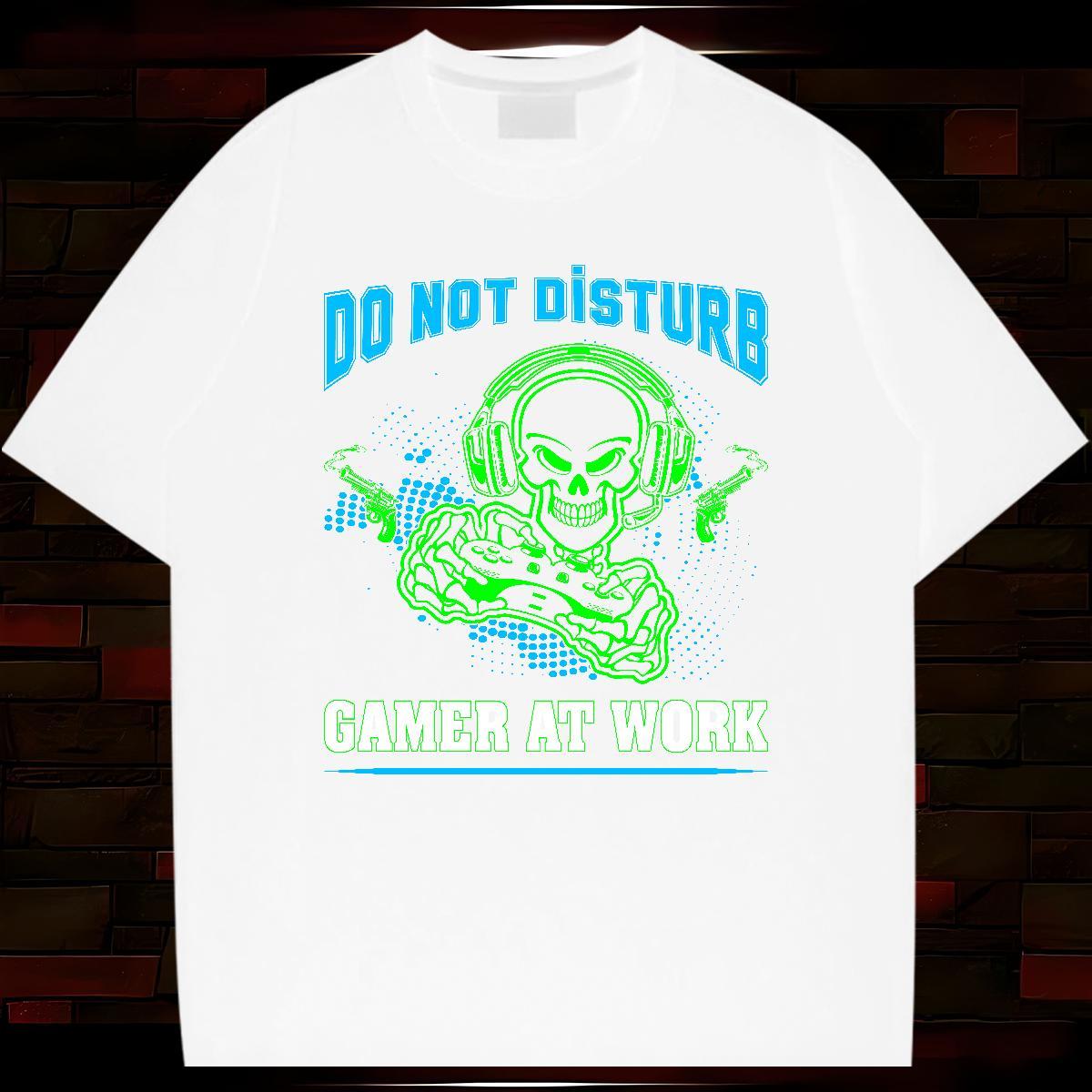 Fashion Men T Shirts skull Tees 230g Pure Cotton Street Casual Brand DIY Printed Breathable Crew Neck Men Tees