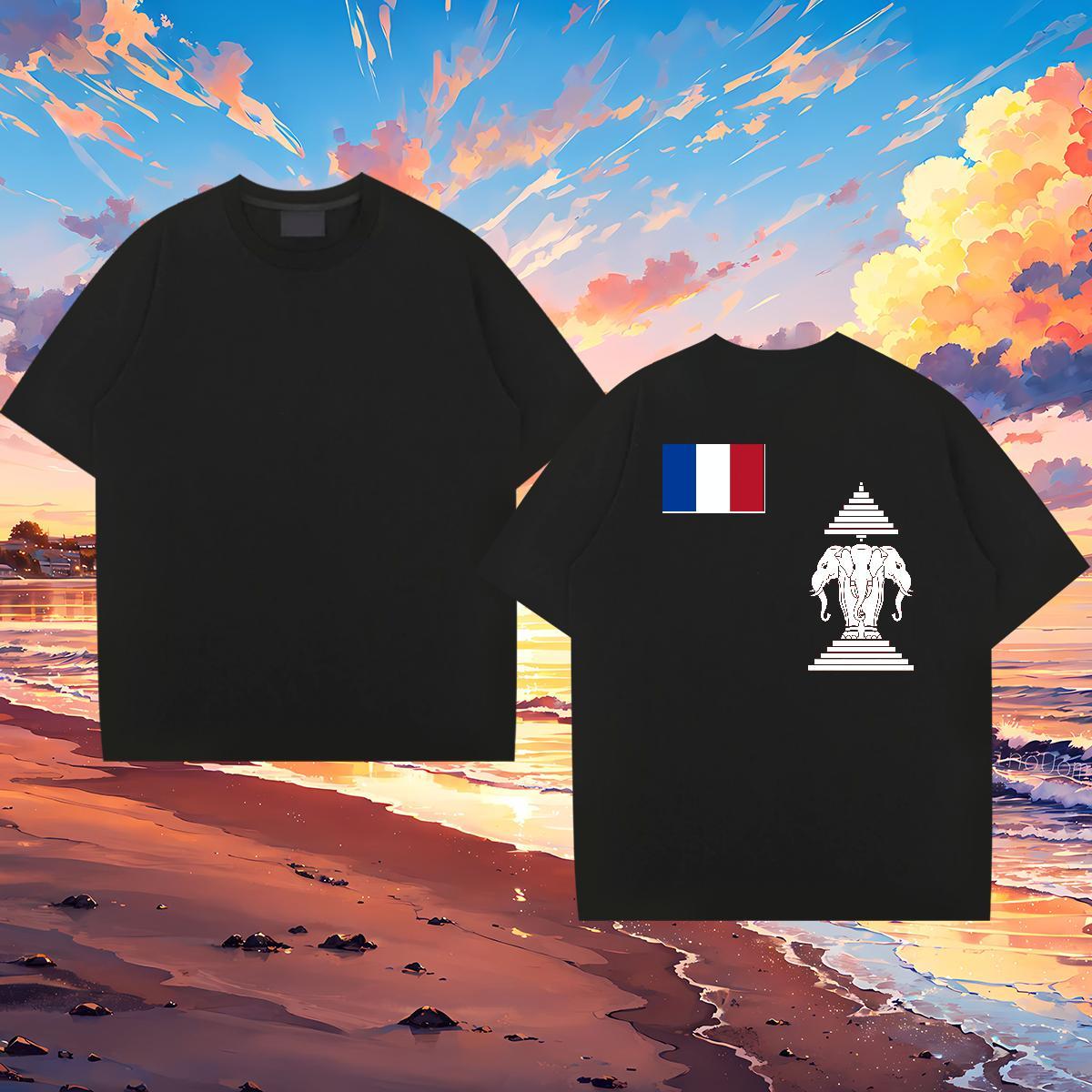 2024 Summer T-Shirts for Men religion Wear 230g 100% Cotton Hip Hop Cool Customized Print Short Sleeve Soft Mens Tshirts