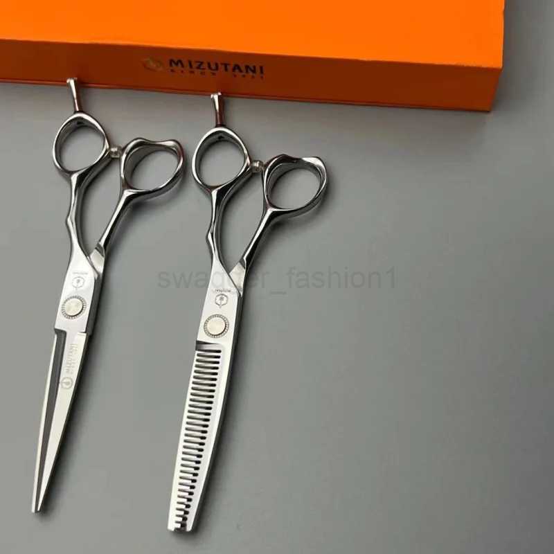 MIZUTANI barber Scissors 6.0 -inch scissors VG10 material scissors hair thinning scissors Barber shop professional scissors toolXJ240807