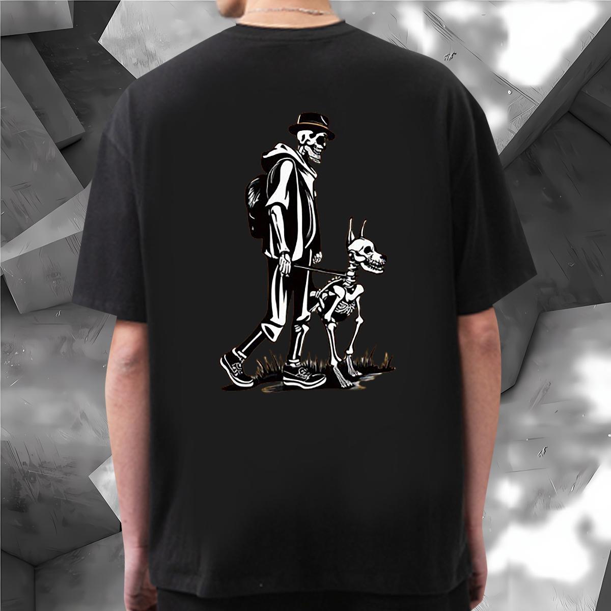 Fashion T shirt skull Clothings 230g Pure Cotton Street Wear Loose Fit Oversized 3XL 4XL Breathable Soft Tshirts