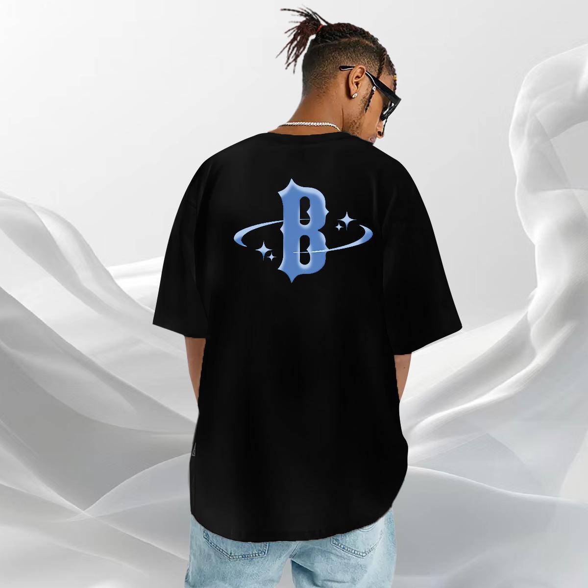 Designer T shirt letter Polos 100% Cotton 230g Street Wear Wholesale Anime Breathable Crew Neck Men Tshirts