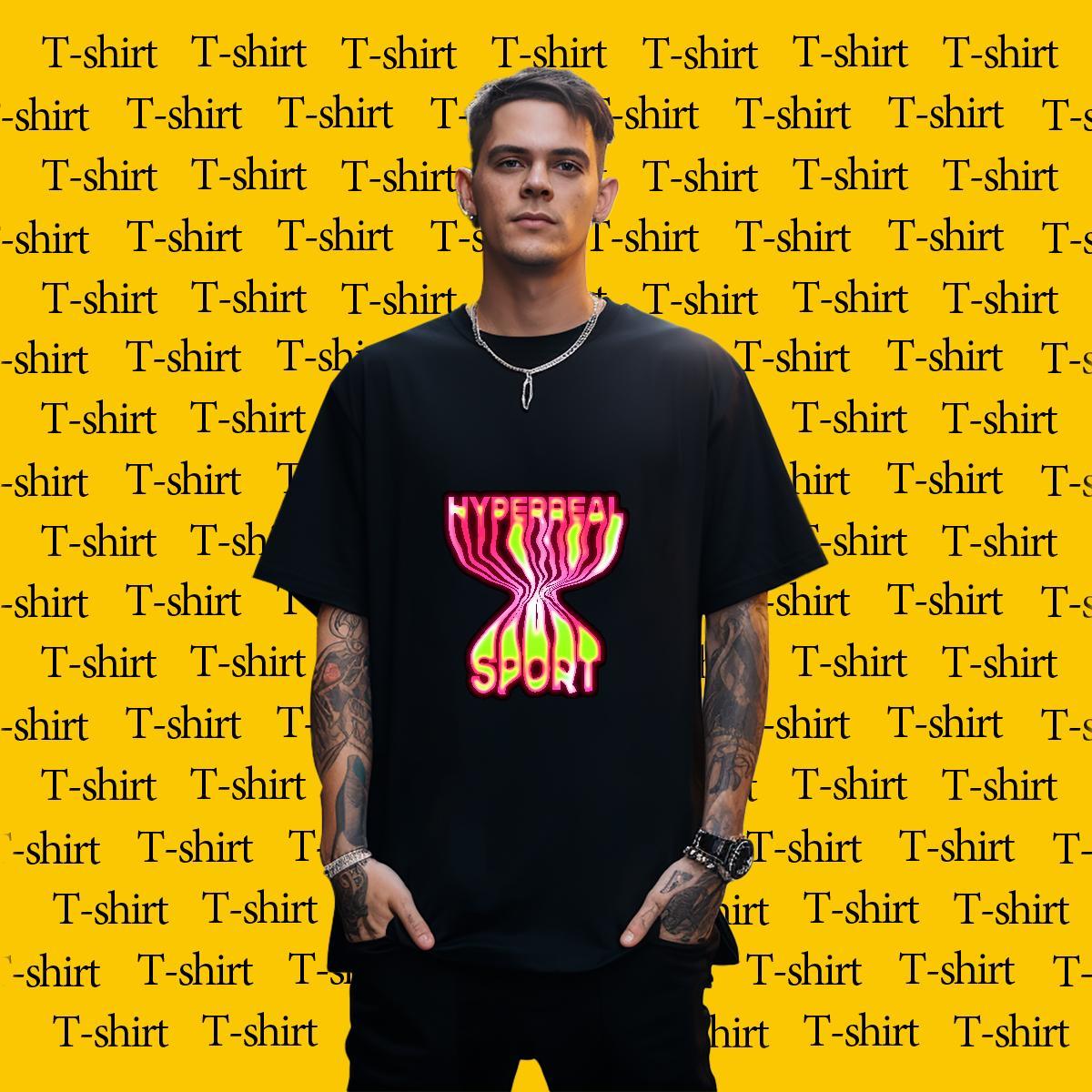 New T Shirts Men letter Tee Shirt 230g Cotton Street Unisex Graphic Breathable Men Tops Tees