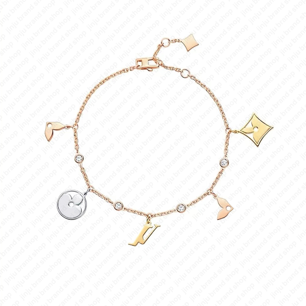 Bracelets Charm Wer Gold Plated Vintage Engagement Stainless Steel Dia Bracelet Woman er Jewelry Gift 239A Z250910