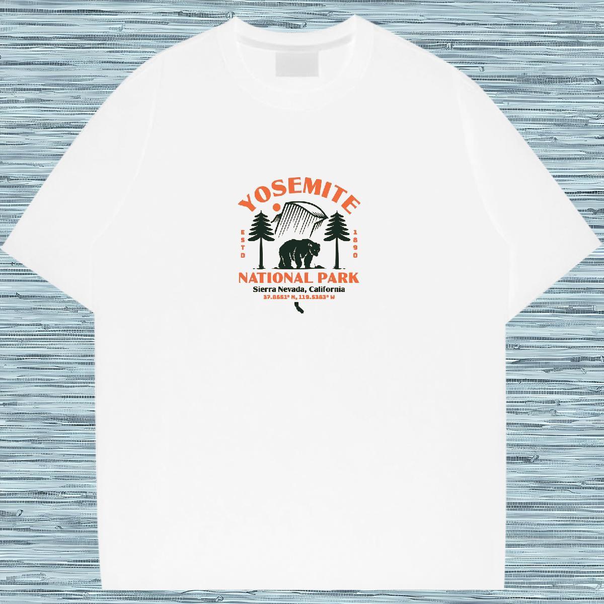 2024 Designer Man T Shirts mountains Tshirts 230g Cotton Casual Loose DIY Printed Breathable Short Sleeve Mens Tshirts