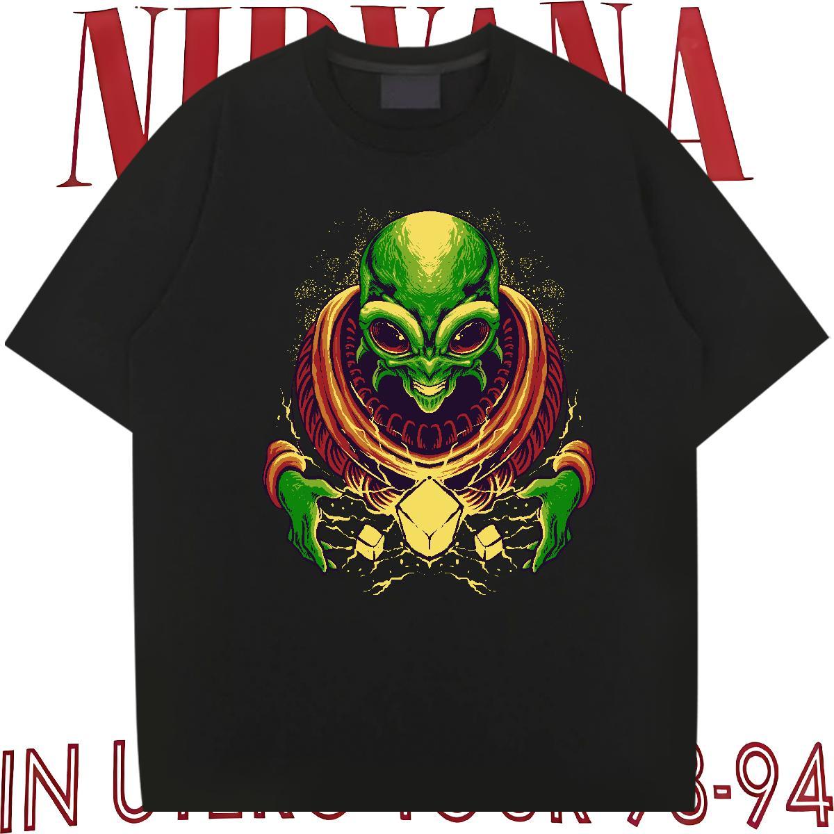 2024 New T-Shirts for Men ET Clothings 230g Cotton Hip Hop Loose Fit Graphic Round Neck Short Sleeve Mens Tshirts