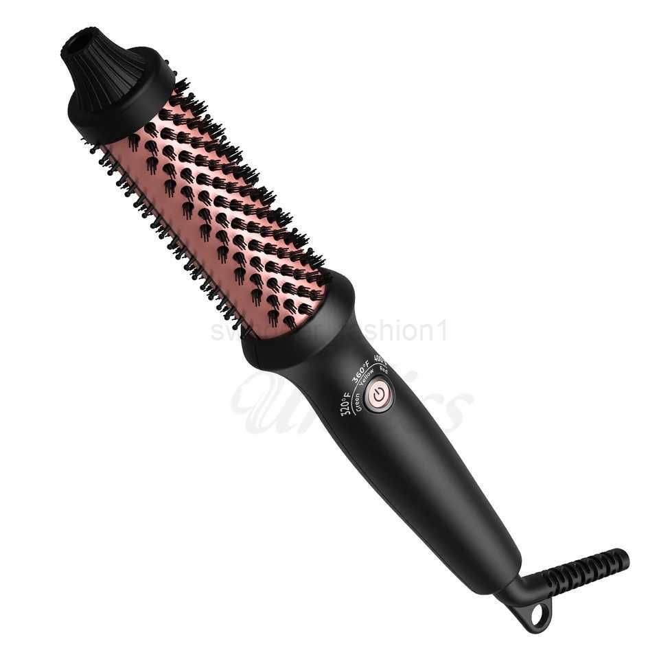 Thermal Brush Blowout 1.5 Inch Heated Round Brush Heated Curling Brush for Curls Volume Dual Voltage Travel Curling IronXJ240807