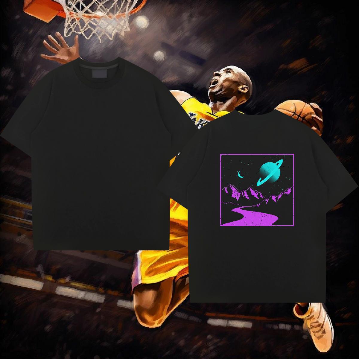 New T-Shirts for Men star Tees Shirts 230g Cotton Beach High Quality Custom Print Plus Size Breathable Soft Tshirt for Man Woman