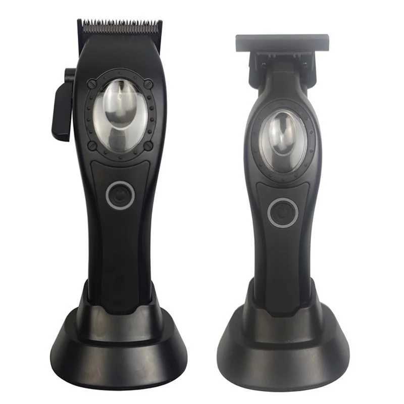 New professional hair clipper electric mens trimmer with 8000RPM seat charging large capacity battery DLC coated blade W240806