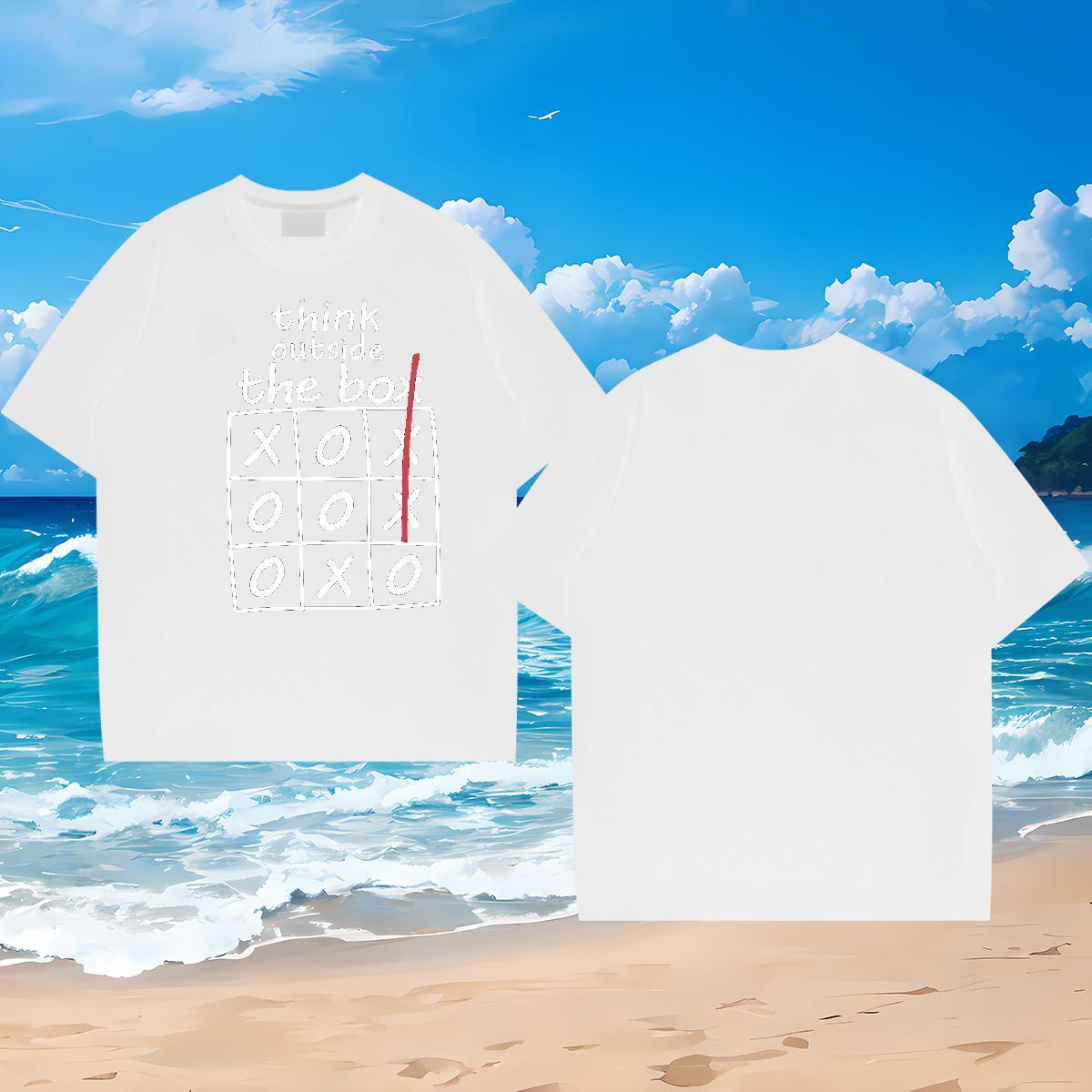 2024 Designer T Shirts Men math Polos 230g Pure Cotton Home Outdoor Loose Asian Size Breathable Tshirts