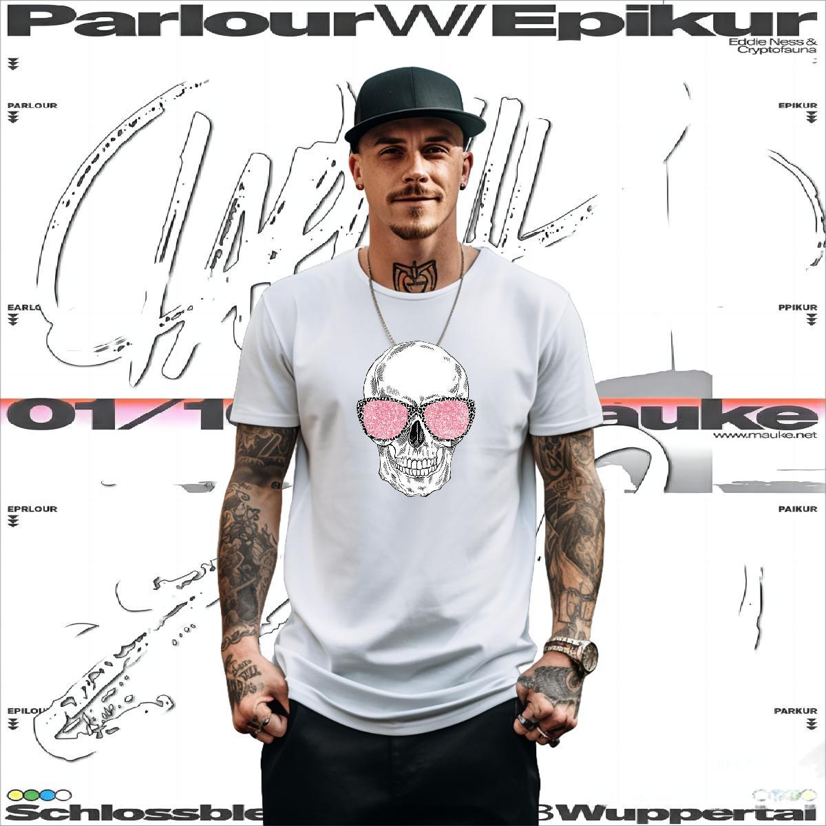 DIY Customized T shirt skull Tops Shirt 100% Cotton 230g Street Cool Design Custom Print Plus Size Breathable Short Sleeve Couples T Shirts