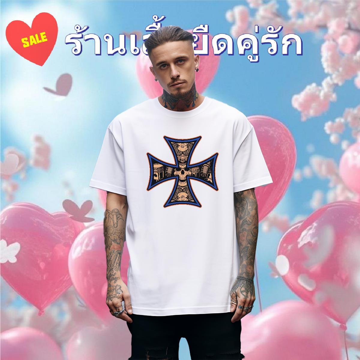 Custom Men T Shirts skull Tees 100% Cotton 230g Street Wear High Quality Anime Print Breathable Short Sleeve Couples T Shirts