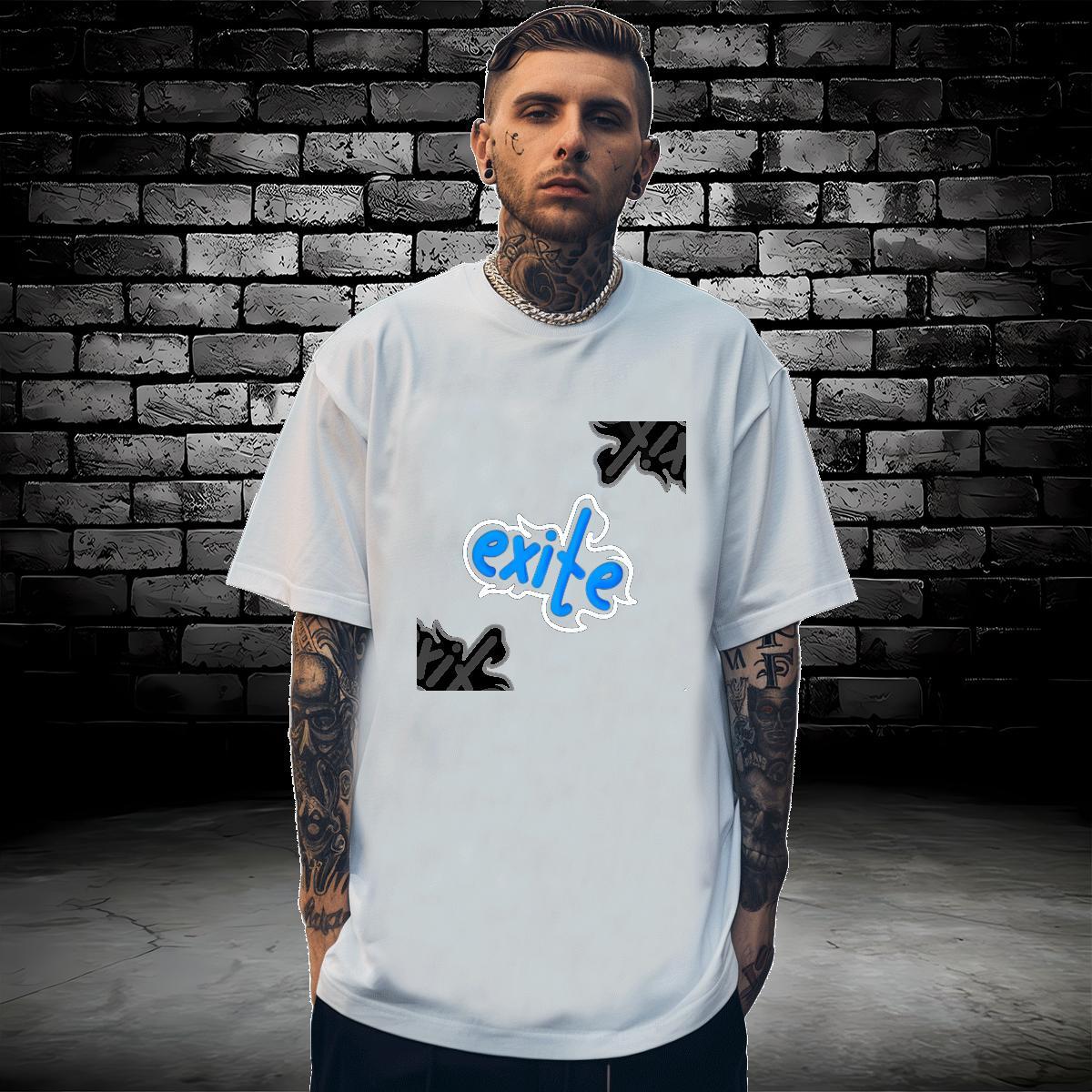 Stylist T-Shirts letter Tshirts 230g Pure Cotton High Street Hip Hop Cool Design Anime Print Short Sleeve O-Neck Men Tops Tees