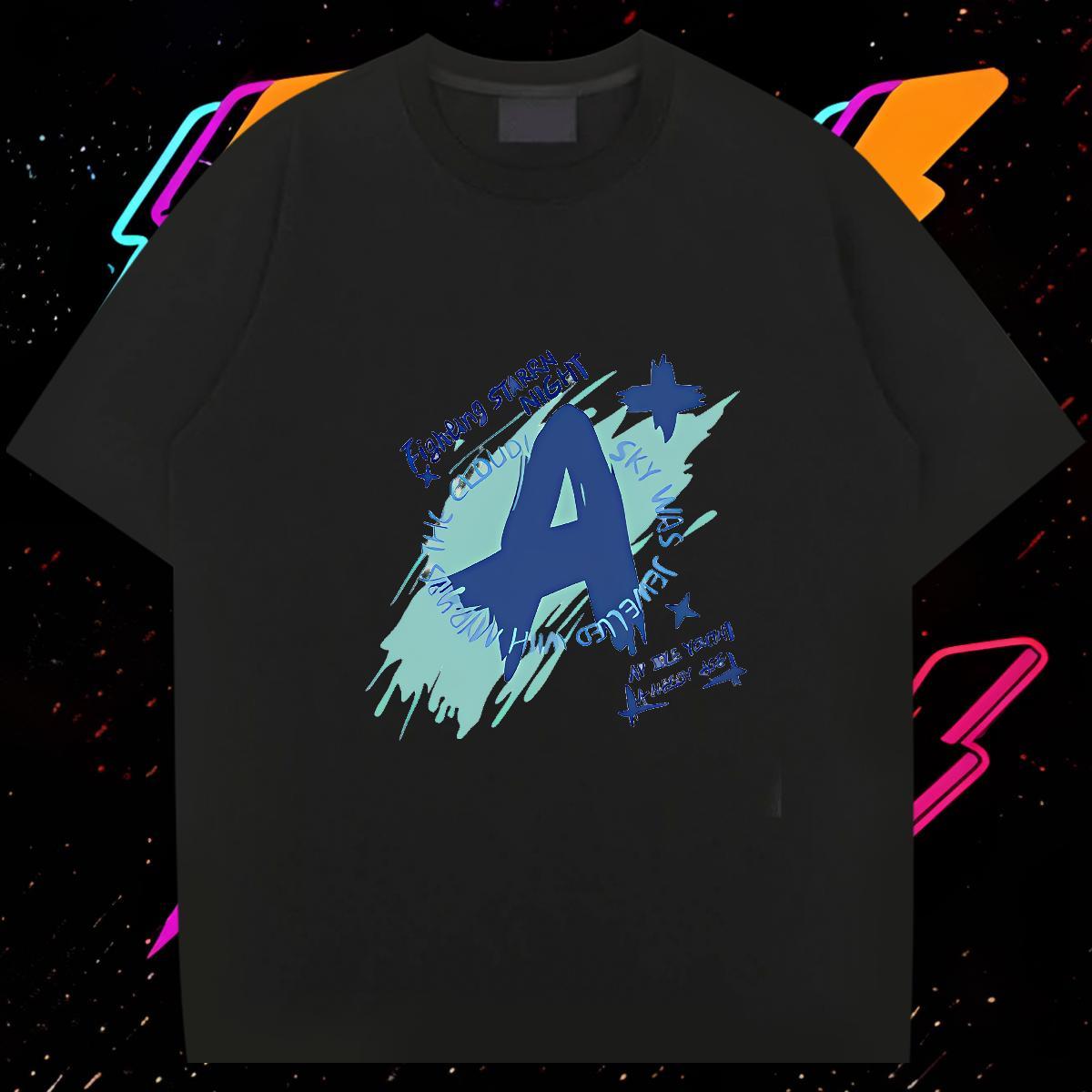 2024 T Shirt For Man letter Tee Shirt 230g Pure Cotton Home Outdoor Brand Custom Printed Breathable Soft Tshirt for Man Woman
