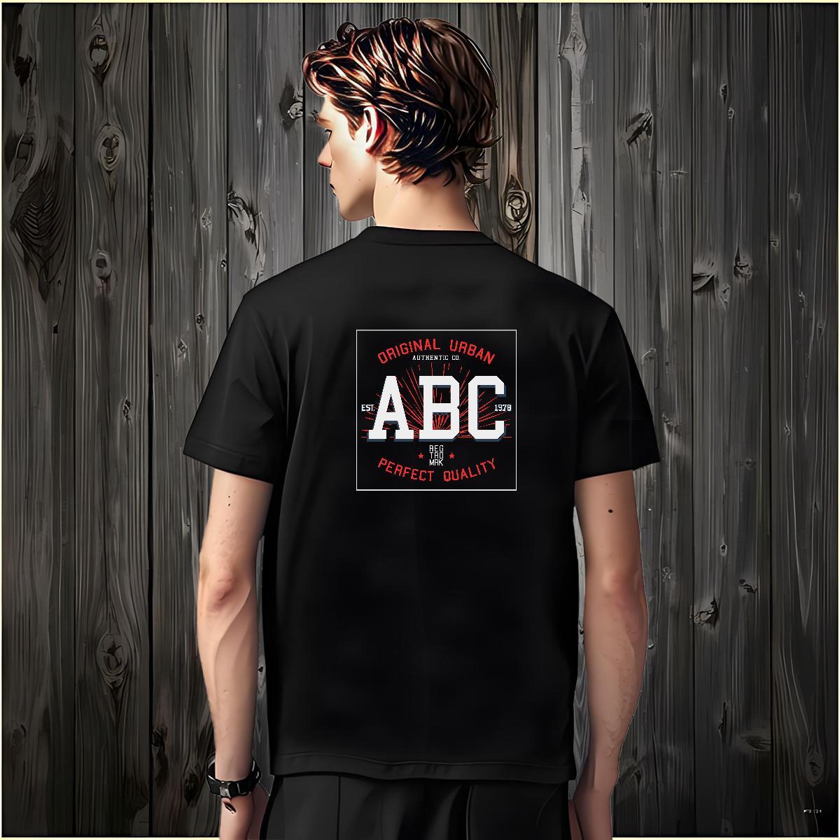 2024 New T shirt letter Tshirts 230g Cotton Street Unisex Custom Printed O Neck Short Sleeves Men Tees