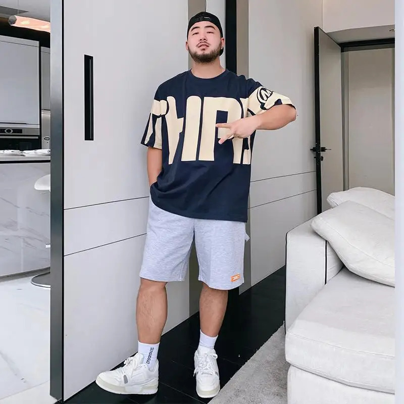 Mens T-shirt Loose Tops Baggy Oversized Print Male Tees Shirts O Neck Alphabet Clothes And High Quality Ordinary 5xl Y2k 240806