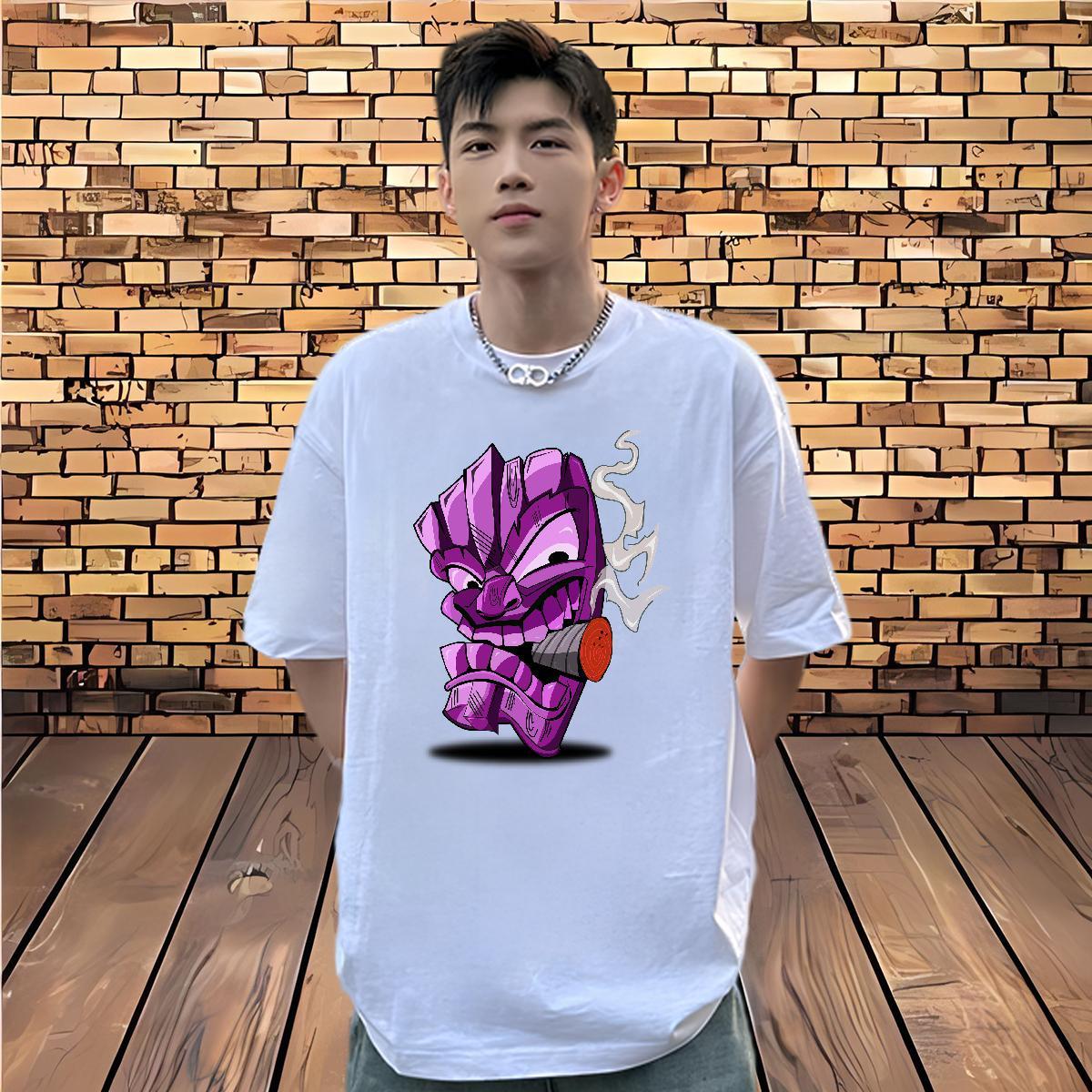 2024 Designer T Shirts Men skull Tops Tees 100% Cotton 230g Sport Cool Design Oversized 3XL 4XL Breathable Tshirts