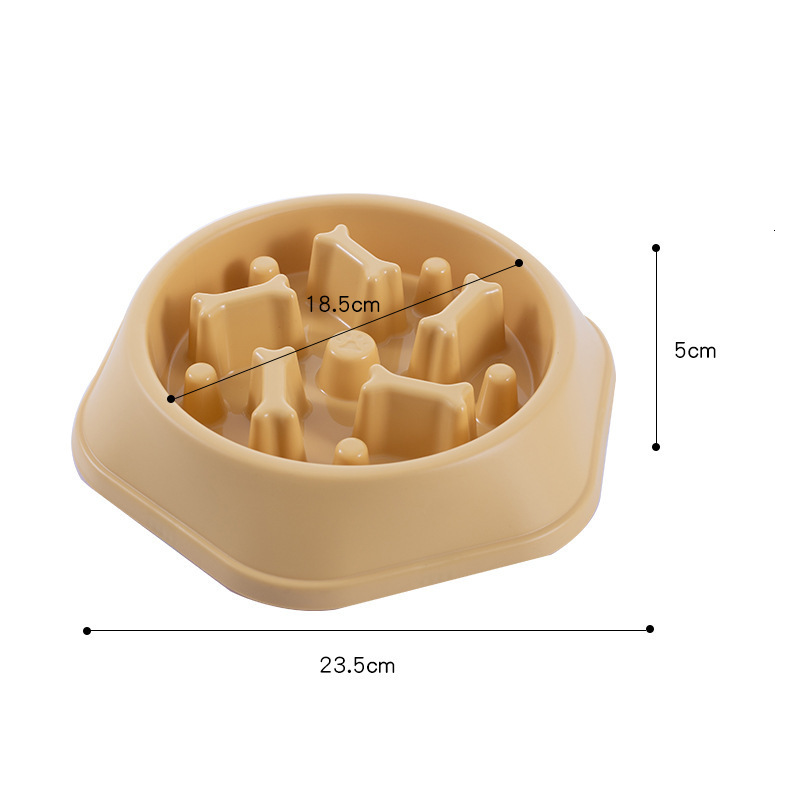 Premium Small Dog Slow Feed Bowl with Grip Design