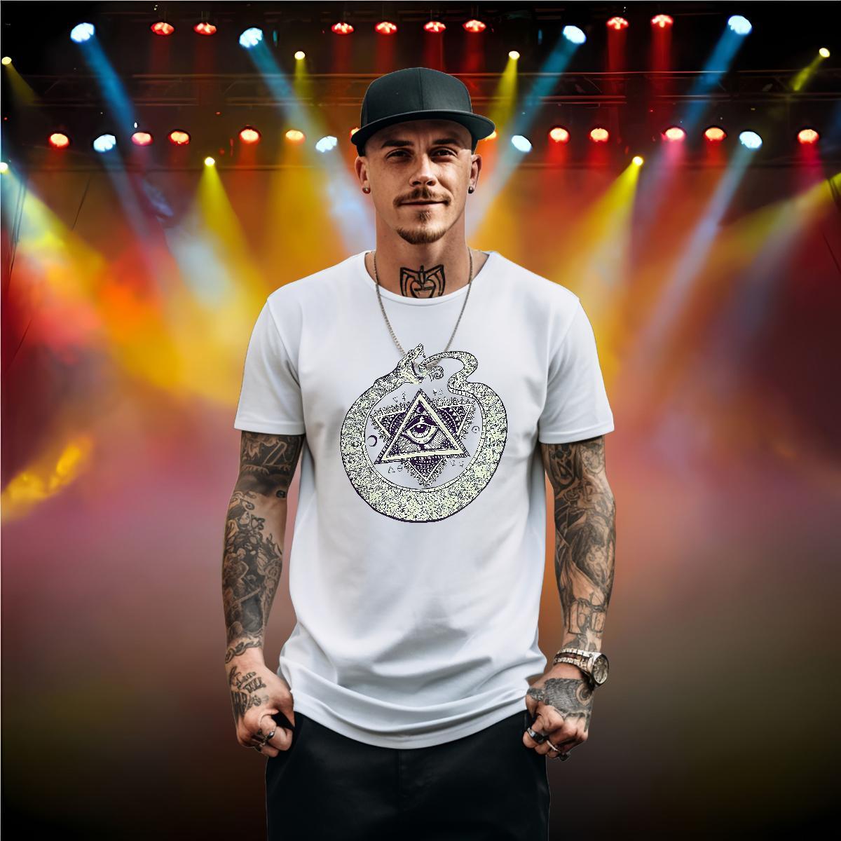Designer T shirt eye of the devil Tops 230g 100% Cotton Hip Hop Free Shipping Custom Cartoon Crew Neck Breathable Men Tops Tees