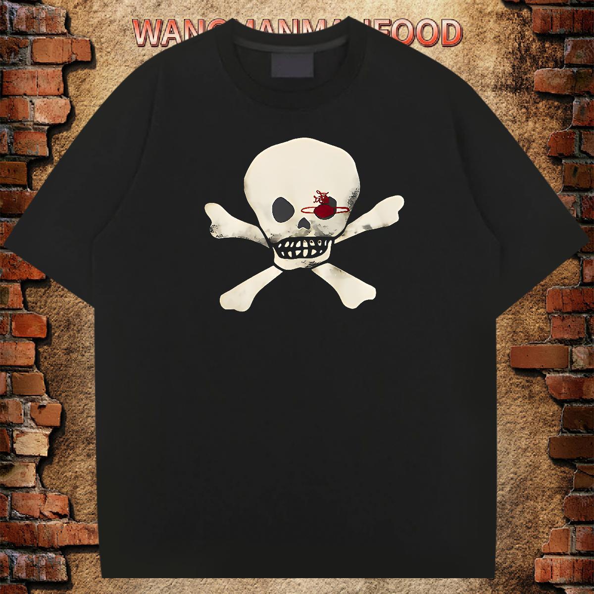 Fashion Design T Shirt For Man skull Polos 230g Cotton Daily Outfit Designer Custom Cartoon Crew Neck Men Tees
