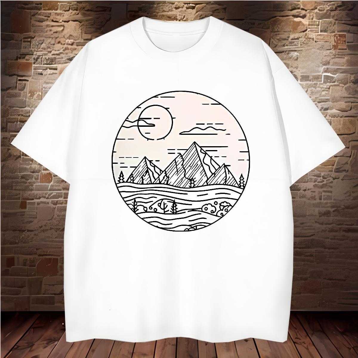 DIY Man T Shirts sun Tops Tees 230g Cotton Street wear Hip Hop TOP Quality Customized Breathable Tshirts