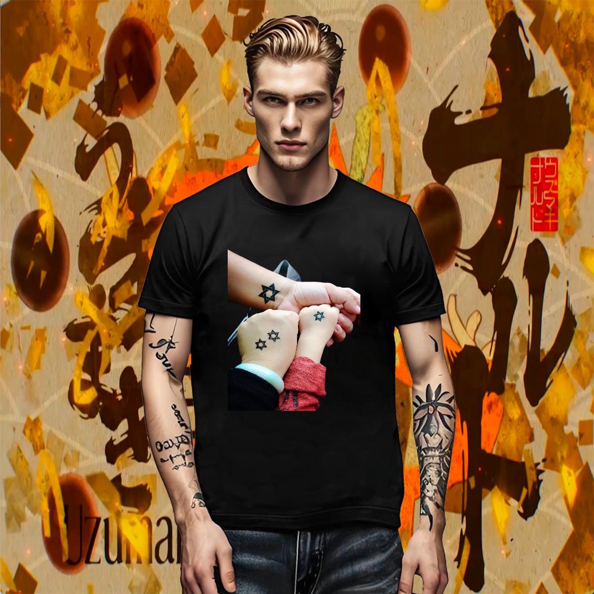 Classic Mens T Shirts 230g 100% Cotton Hip Hop Breathable Short Sleeve Men Tees 2024 DIY Oversized Tops Shirt