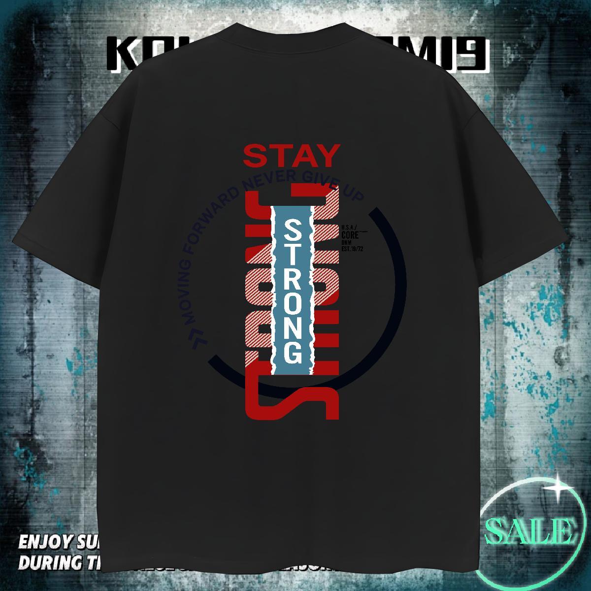 Stylist Man T Shirts letter Tops Shirt 230g 100% Cotton High Street Hip Hop Cool Asian Size O-Neck Short Sleeve Men Clothes T-Shirt