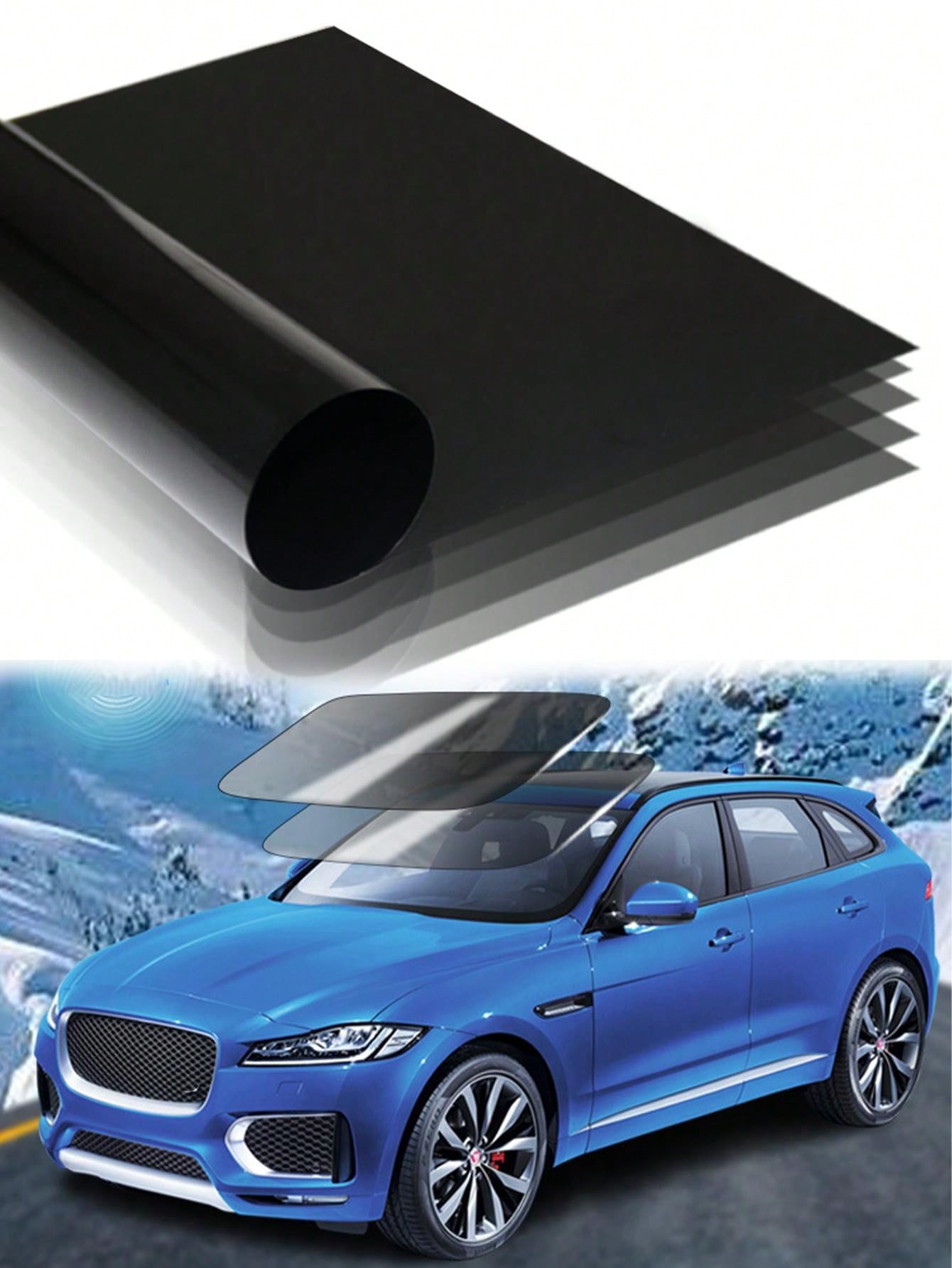 Car glass solar film sunscreen heat insulation film car window film anti-wear black film explosion-proof solar film free film sticking tool 50cm*300cm