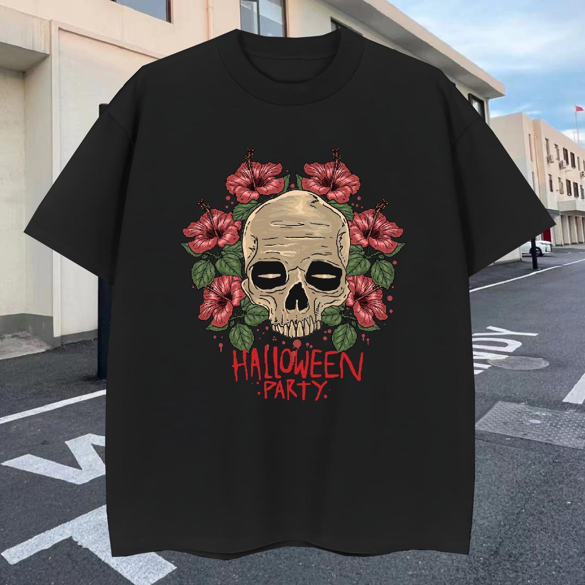 Custom Men T Shirts flower Tshirts 230g Cotton Casual Wholesale Custom Print Oversized Short Sleeve Soft Couples T Shirts