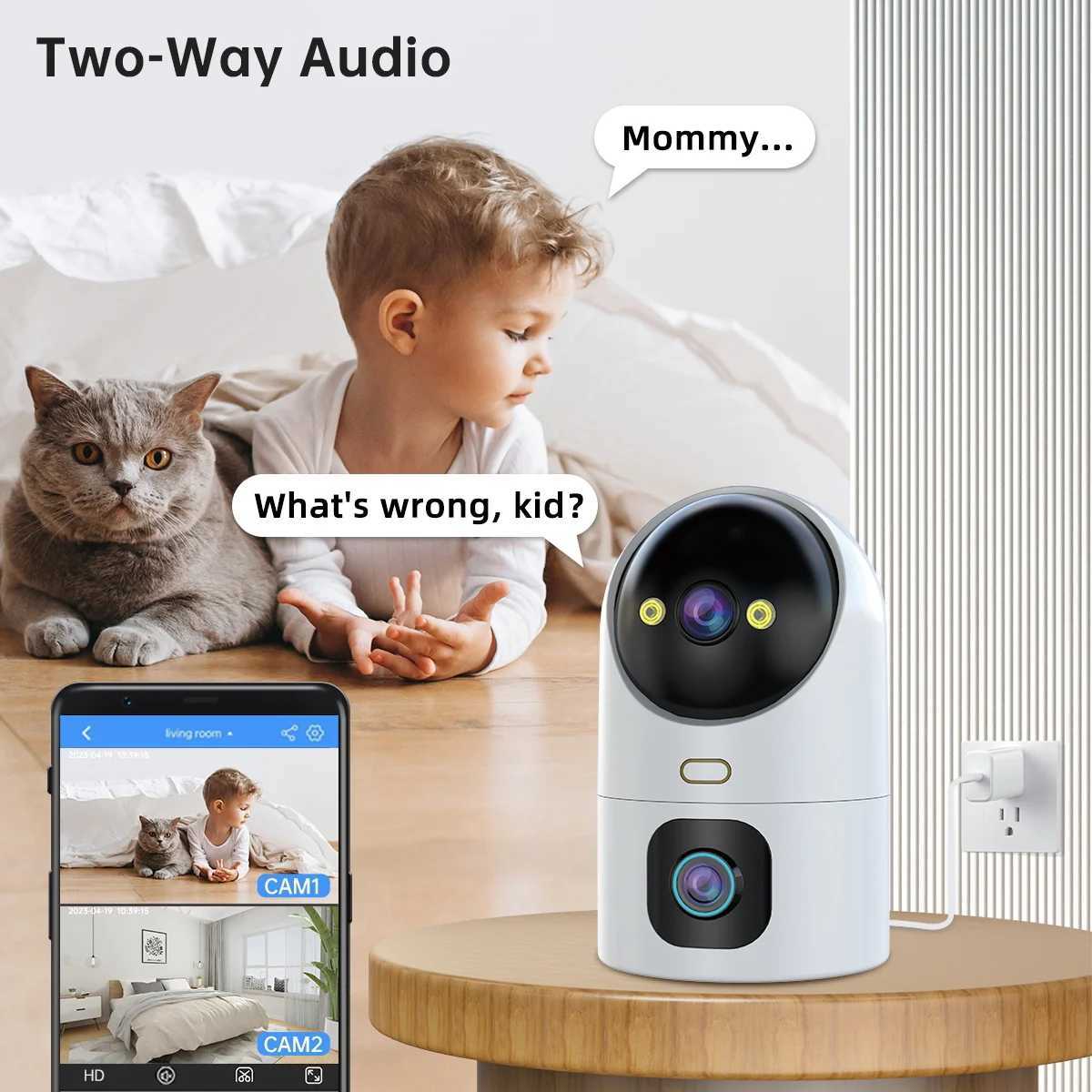 JOOAN 5K 10MP PTZ IP Camera WiFi Dual Lens Camera Home Color Night CCTV Surveillance Camera Auto Tracking Smart Baby MonitorM240806