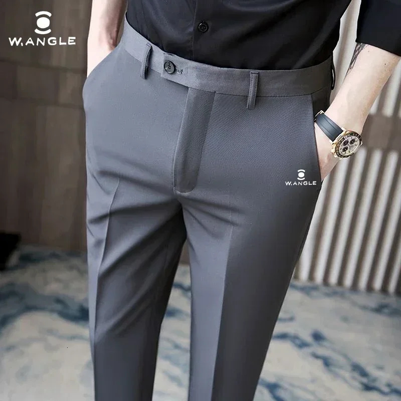 Men Golf Pants Autumn Fashion Business Casual Mens W Angle Straight Leg Clothing 240806