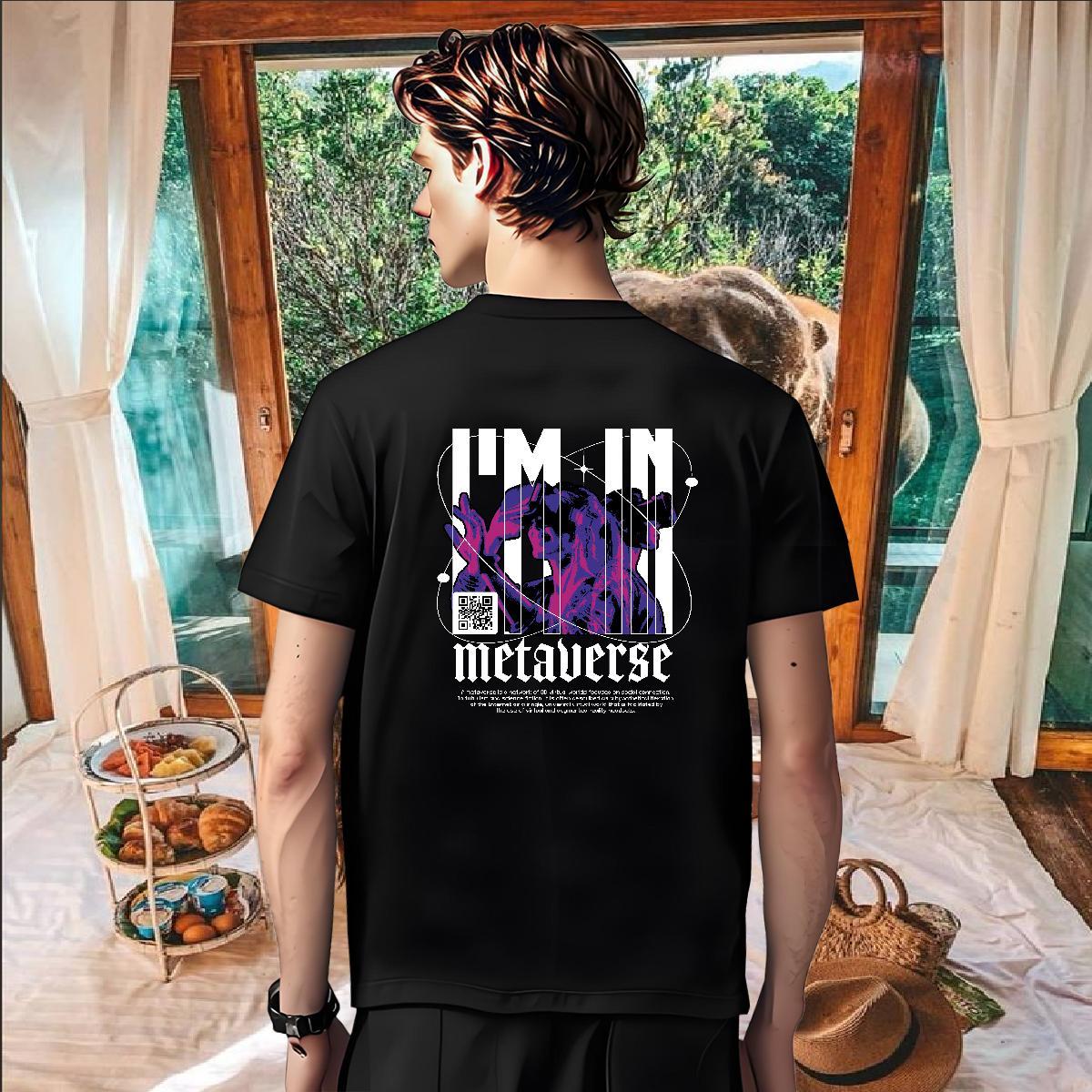 Classic Men T Shirts letter Clothings 230g Pure Cotton Street Casual Unisex DIY Printed Short Sleeve O-Neck Men Tshirts