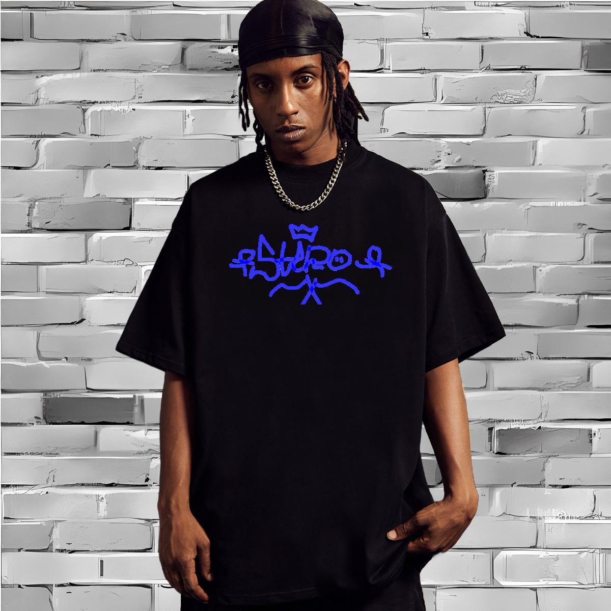 Classic Casual T-Shirts for Men funny Tees Shirts 230g Pure Cotton Sport Designer Cartoon Printing L-4XL Breathable Short Sleeve Men Tops Tees