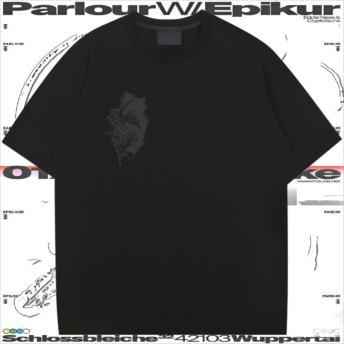 Fashion T-Shirts skull Tops Shirt 100% Cotton 230g Daily Wear Free Shipping DIY Printed Breathable Soft Tshirts