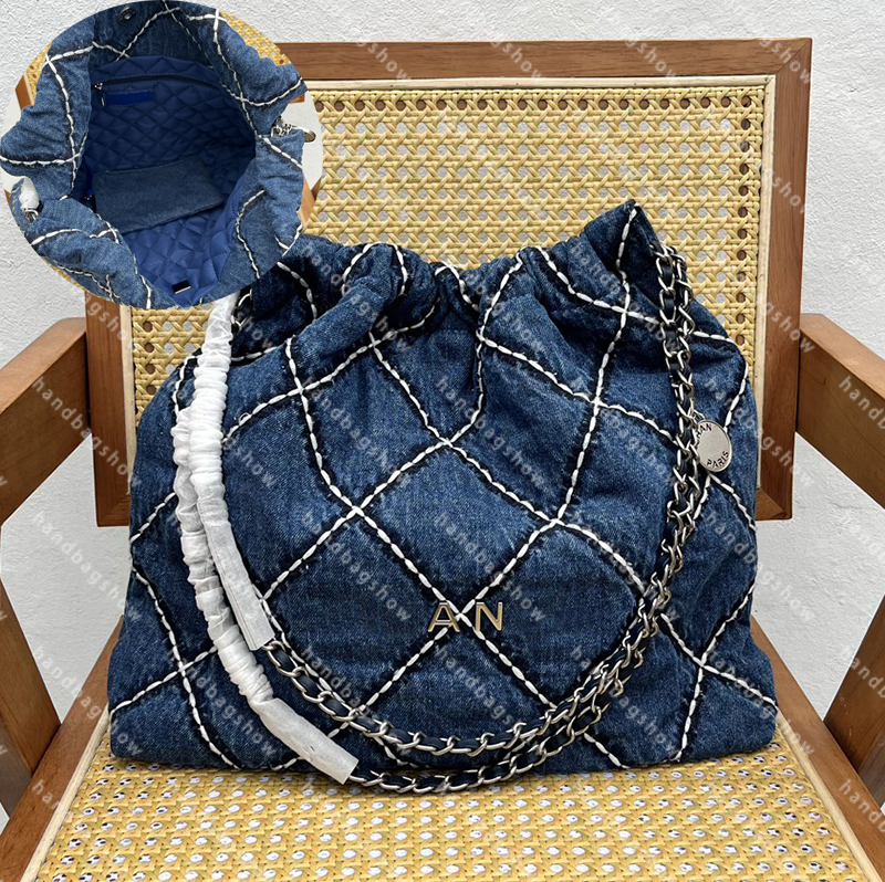 Large Tote Bag Designer Handbags shopping purse woman Luxury Classic denim Checked Shoulder bag handbag beach bag clutch wallet dhgate bag