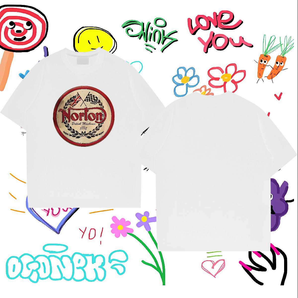 Wholesale T Shirt For Man letter Tops 100% Cotton 230g Hip Hop TOP Quality Black White Short Sleeve Soft Couples T Shirts