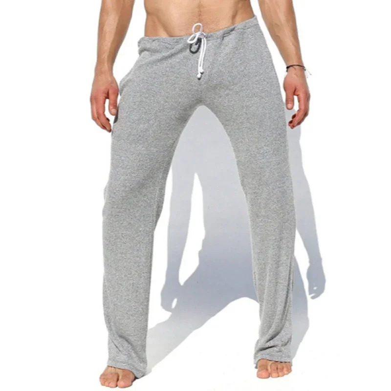 Stretch Sweatpants Mens Pants Cargo Men Soft Breathable Tracksuit Simple Solid Color Home Pant Clothing 240806