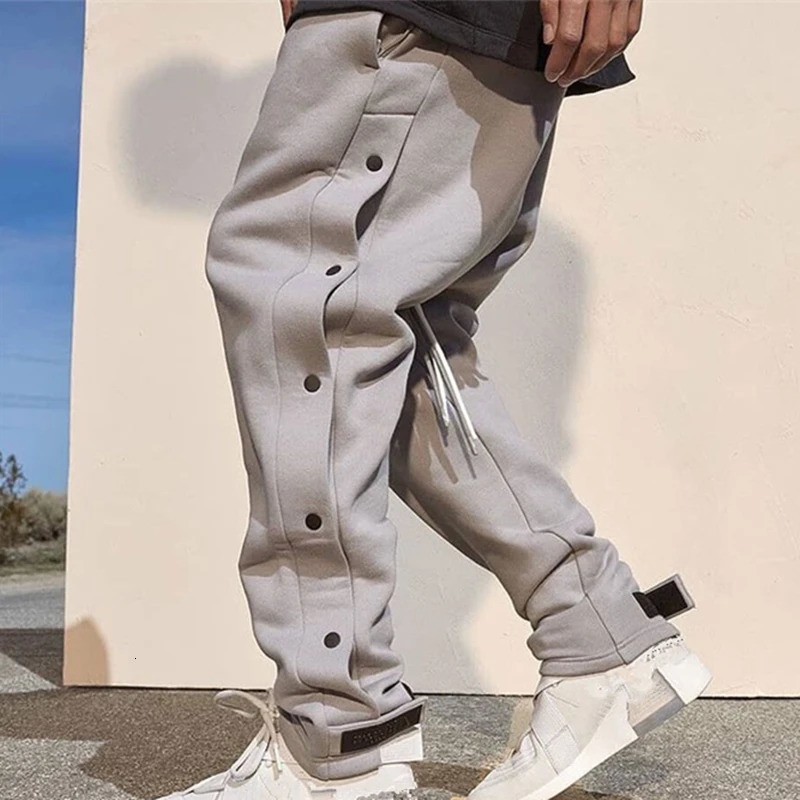 Sports Pants Autumn Matching Straight Tube Outdoor Running Training Fitness Mens Fashion Pure Color Trousers 240806