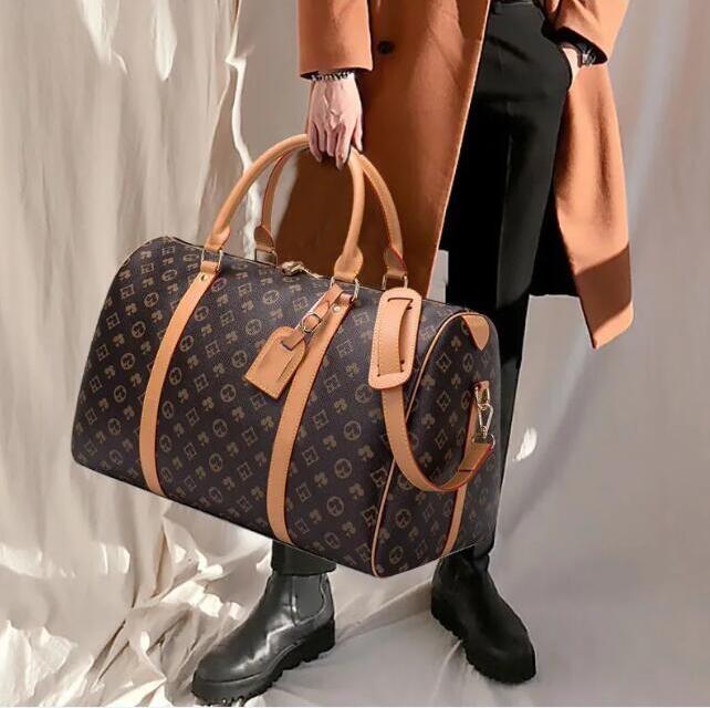 Luxury Designer Duffel Bags Keepall Travel Bag pu leather Brand Plaid Handbags Unisex Duffel Bags Luggage Bag Mens Fitness Bag Women Shoulder Bags Tote