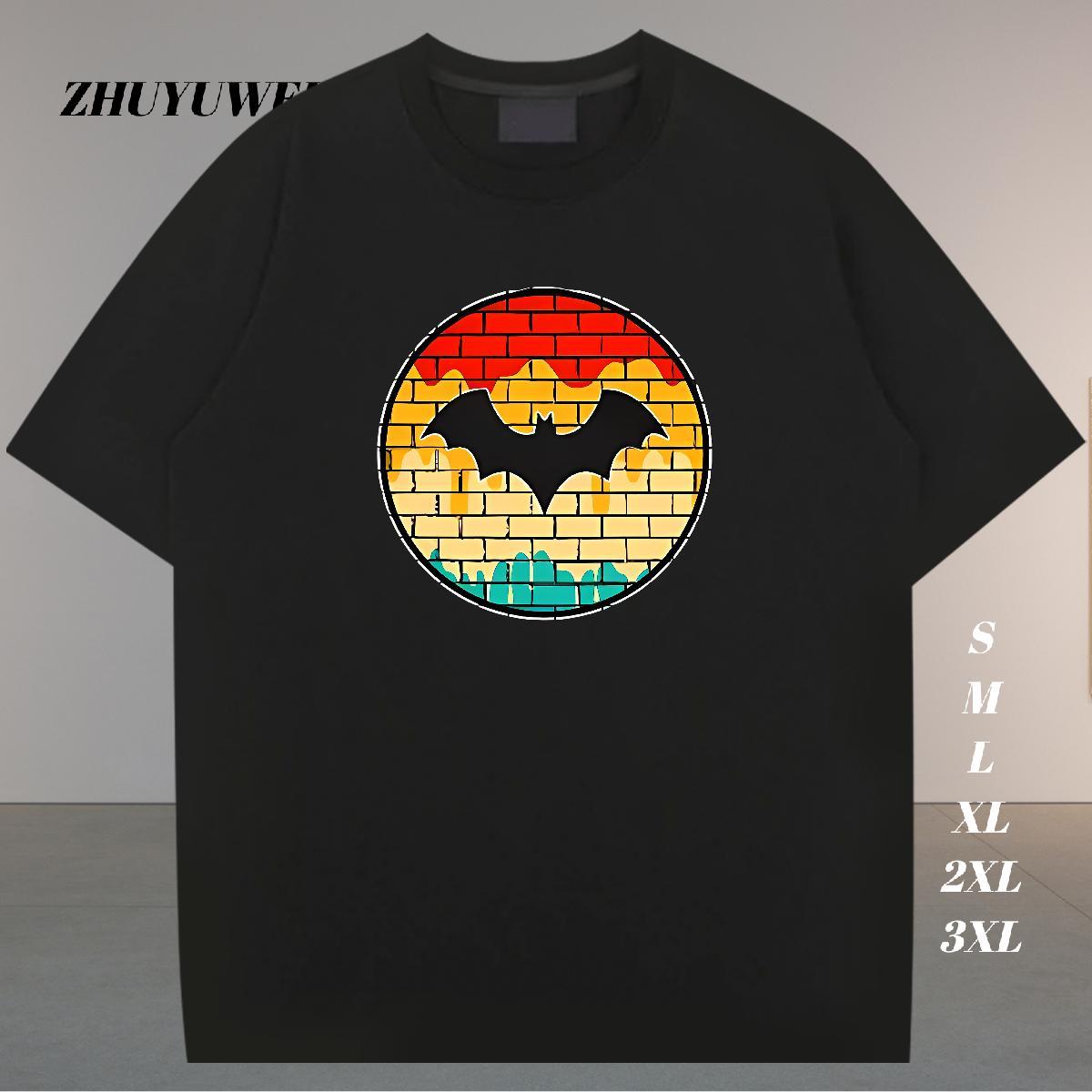 Designer Fashion Men T Shirts halloween Tees 100% Cotton 230g Beach Brand Floral Print Round Neck Short Sleeve Men Tops Tees