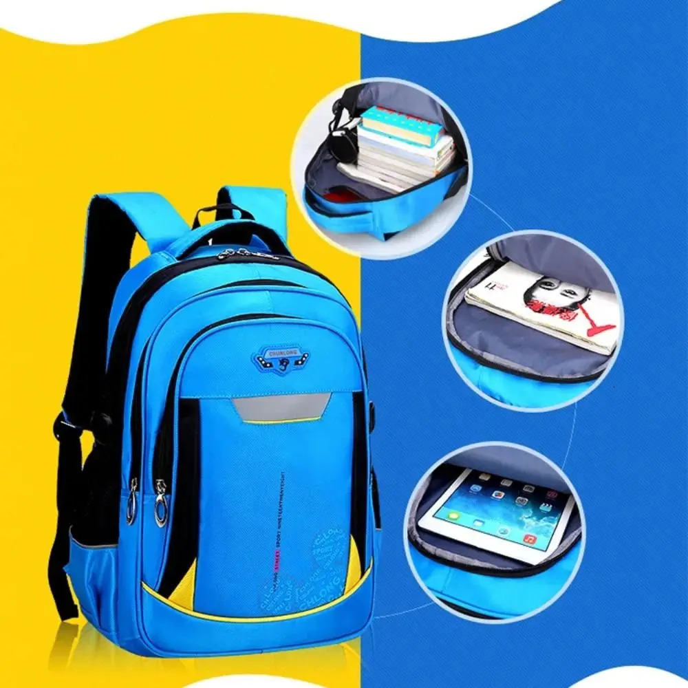 Childrens Orthopedics School Bag Backpack Primary Waterproof for Girls and Boys Mochila 240807
