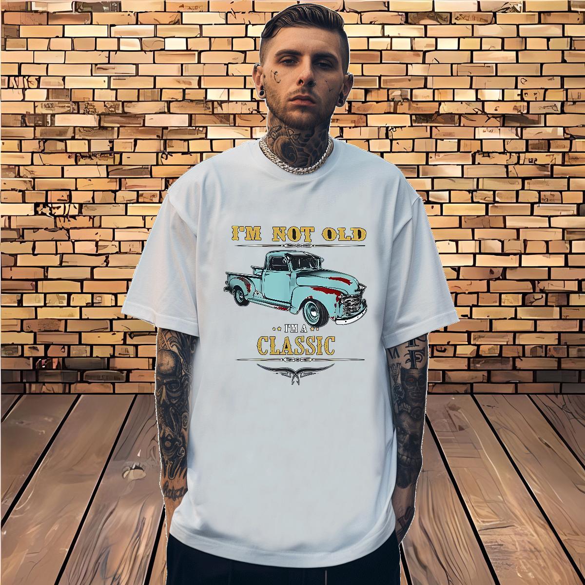 New Arrival T-Shirts car Clothings 230g Cotton Summer Casual Free Shipping Black White Breathable Short Sleeve Mens Tshirts