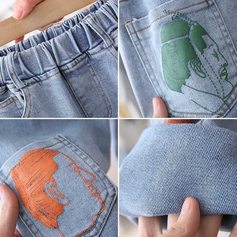 Jeans Lovely Baby Spring Autumn Jeans Pants For Boys Children Kids Trousers Clothing Teenagers Gift Home Outdoor High Quality