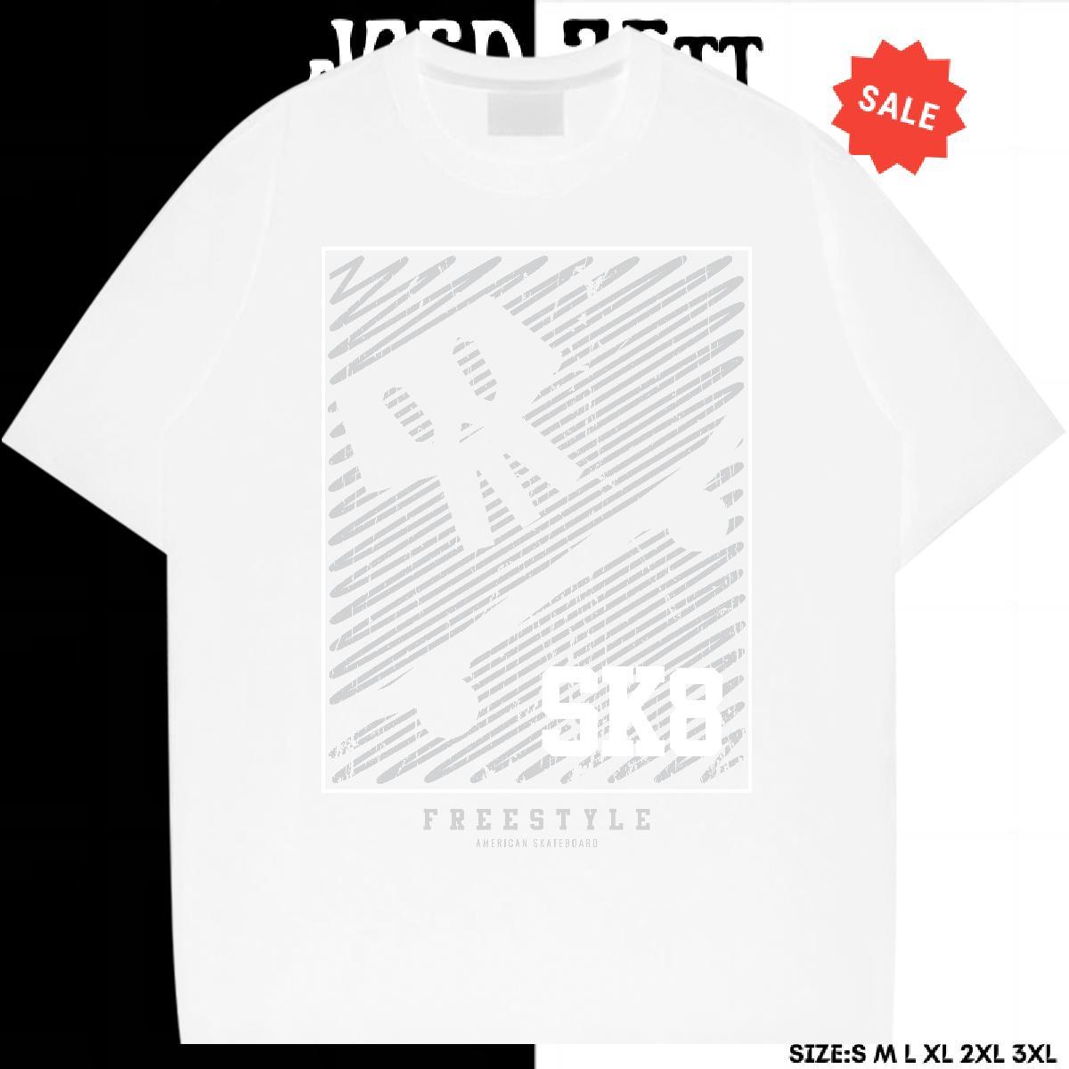 New Arrival T-Shirts skull Clothings 100% Cotton 230g Anime Printing Street Comfortable Custom Printing Breathable Short Sleeve Men Tshirts