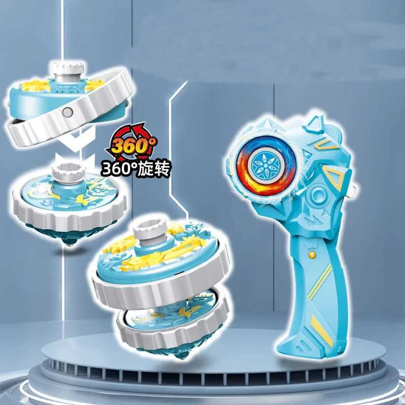 Luminous Combat Gyroscope Alloy Combination Light Drawstring Gyro Magic Glitter Spinning Top Kids Xmas Birthday Gift Y240803