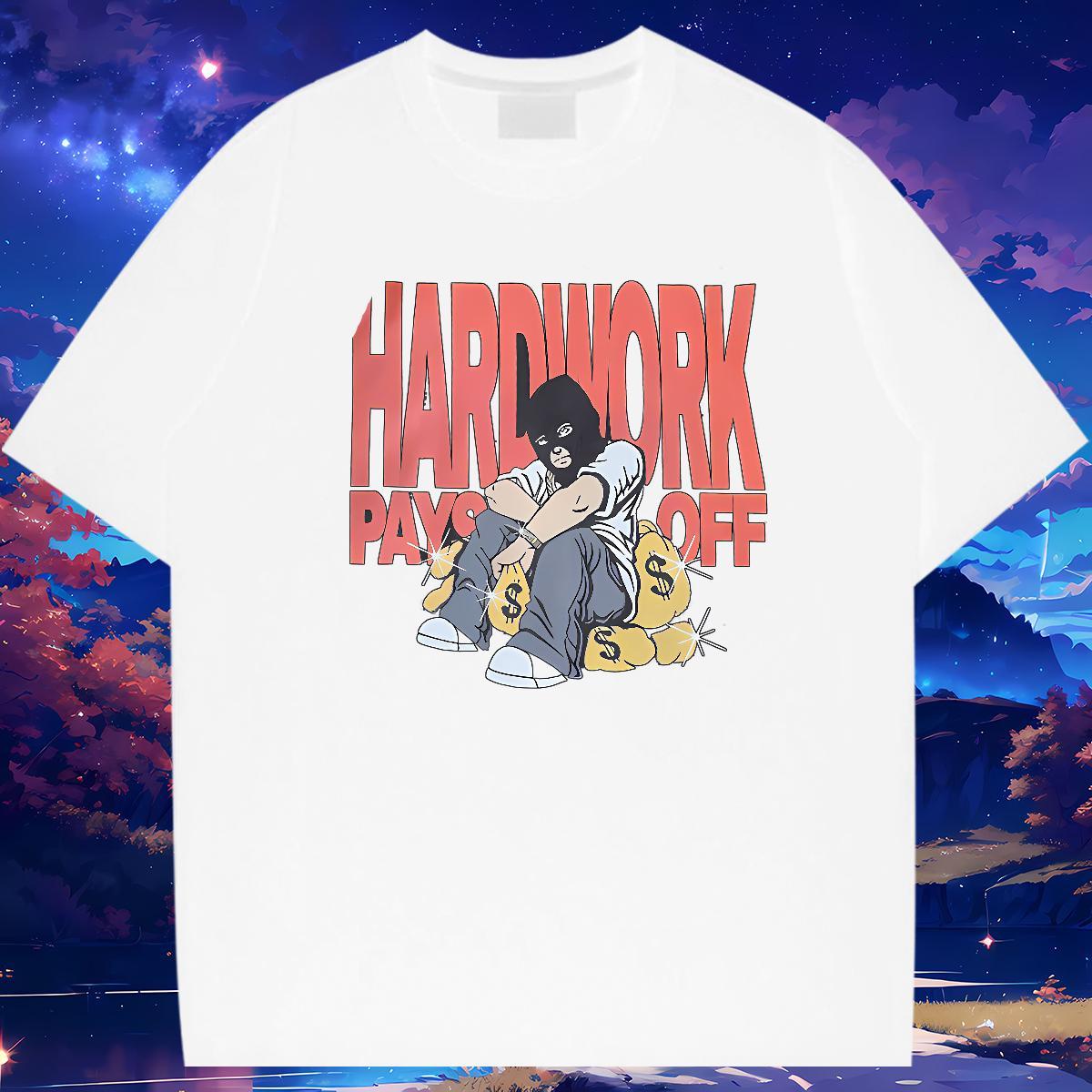 Fashion Designer T Shirts Men money Tshirts 230g 100% Cotton Hip Hop Soft Custom Print Oversized Crew Neck Breathable Men Clothes T-Shirt
